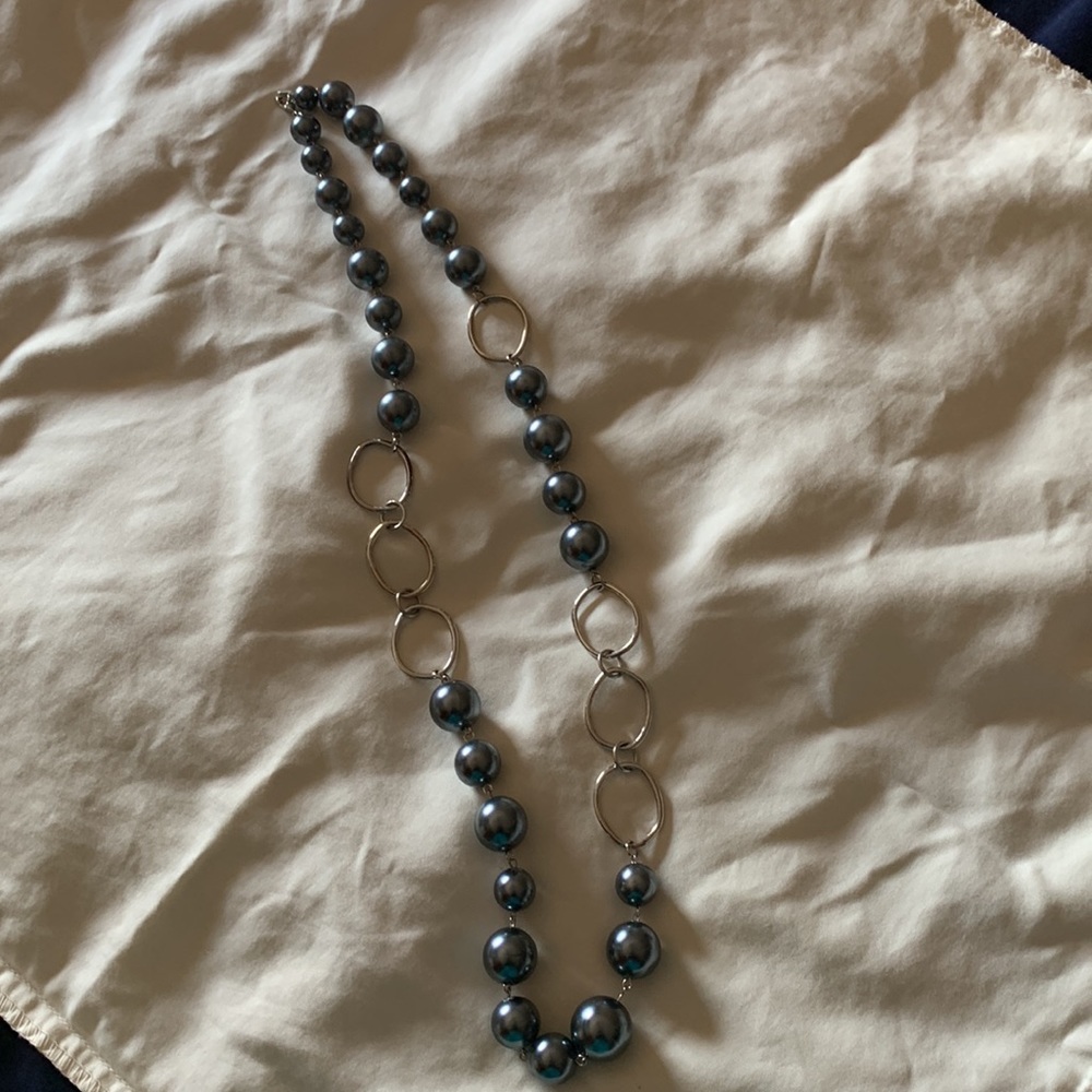 Faux pearl necklace